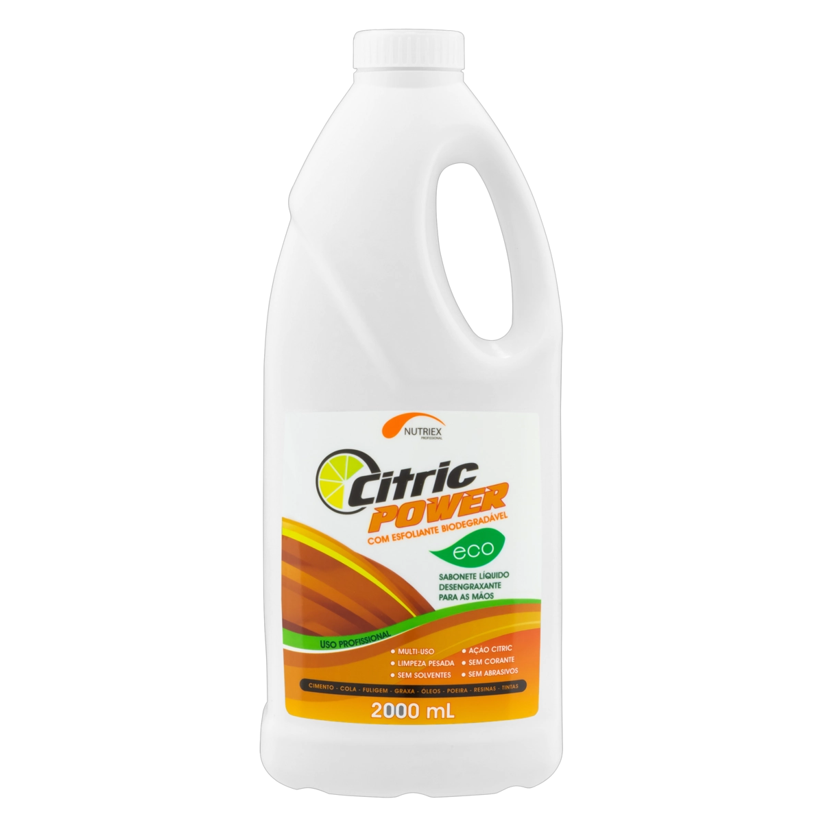 Sabonete Líquido Para As Mãos Desengraxante Com Esfoliante Citric Power Eco Frasco 2000ml