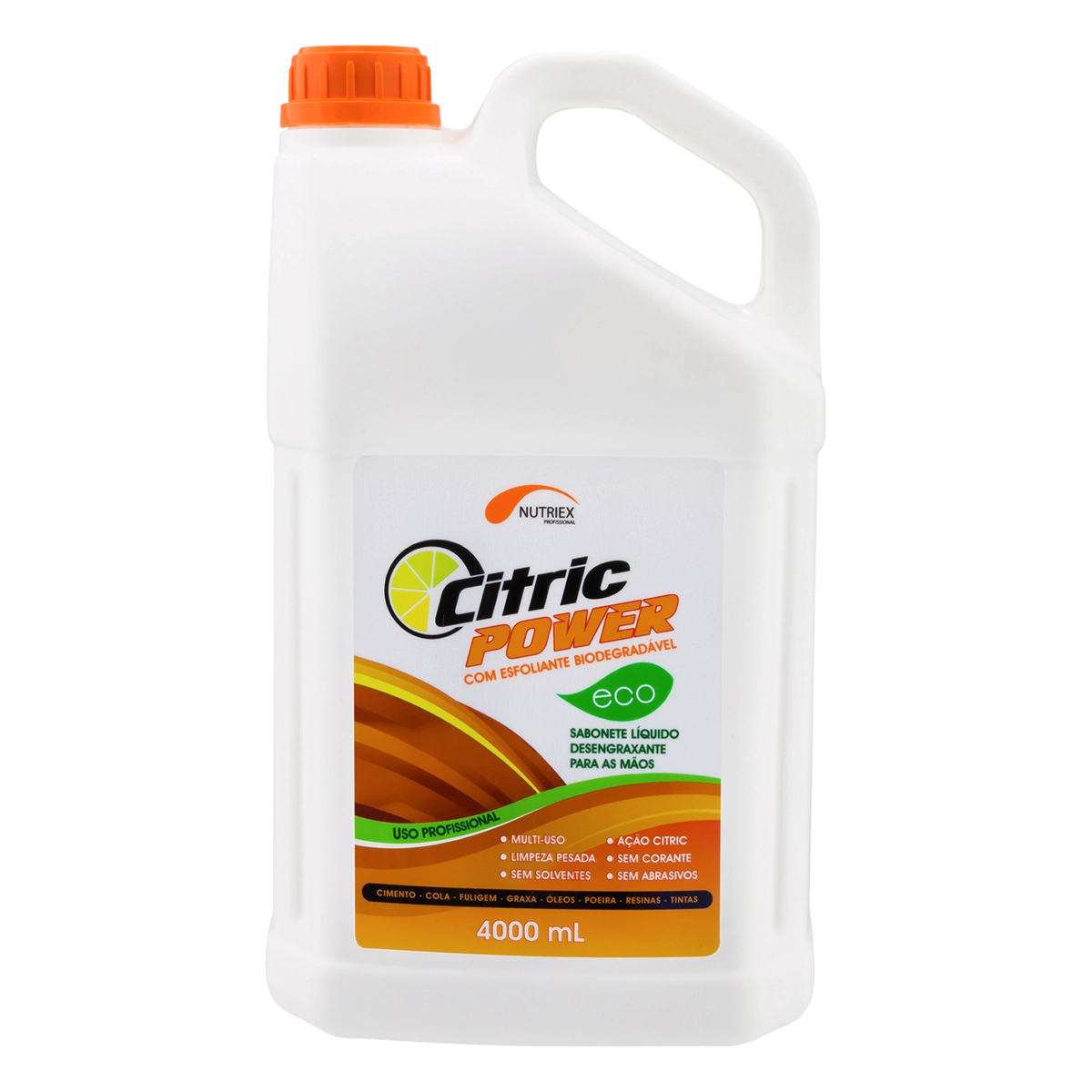 Sabonete Líquido Para As Mãos Desengraxante Com Esfoliante Citric Power Eco Galão 4000ml