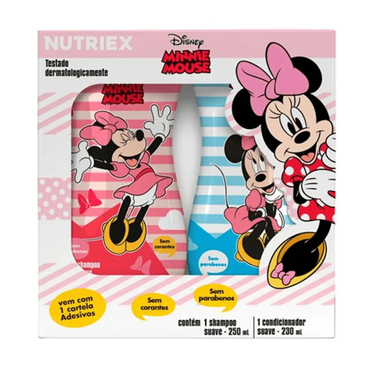 KIT NUTRIEX SHAMPOO 250ML E CONDICIONADOR 230ML MINNIE