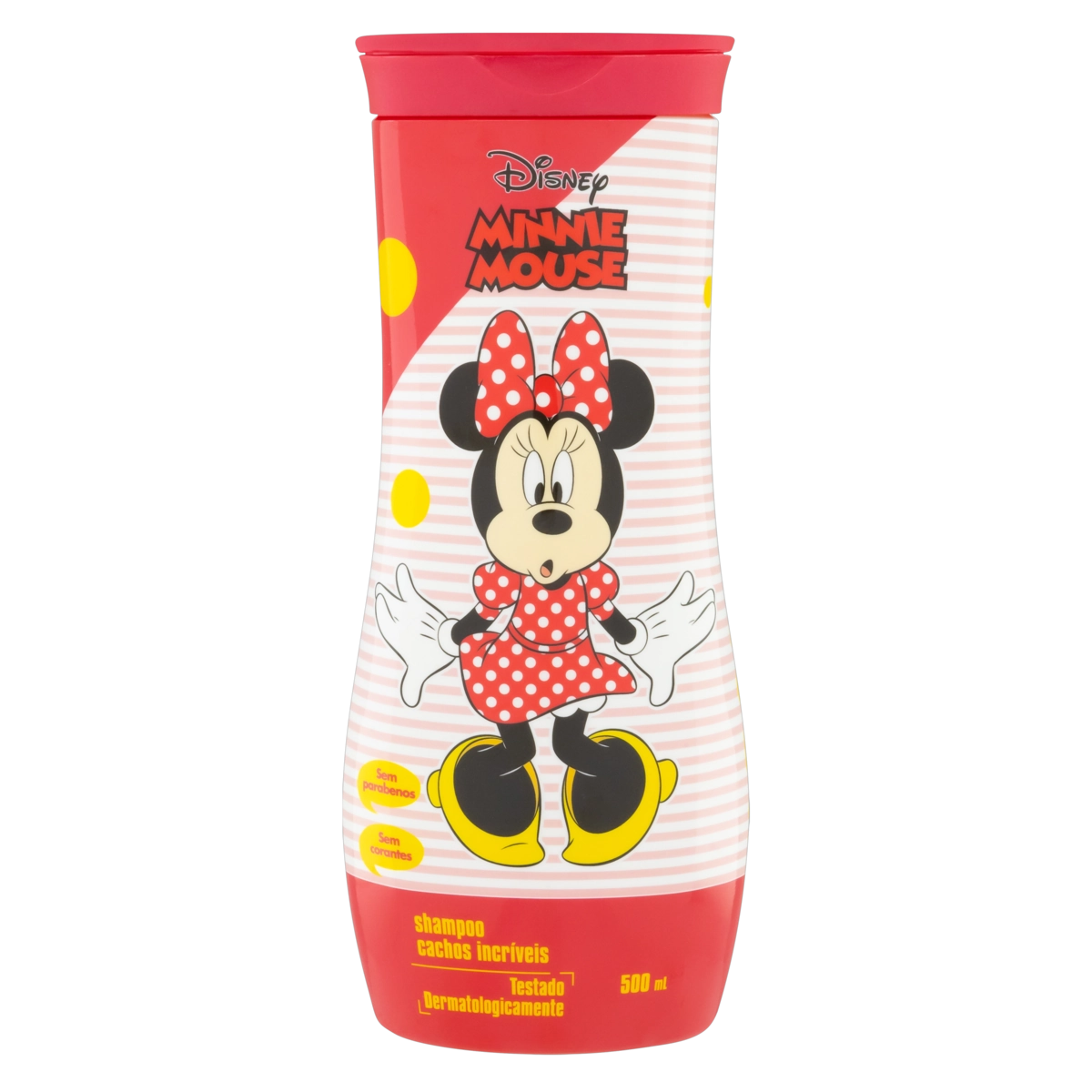 Shampoo Infantil Minnie Mouse Nutriex Marcas Cachos Incríveis Frasco 500ml