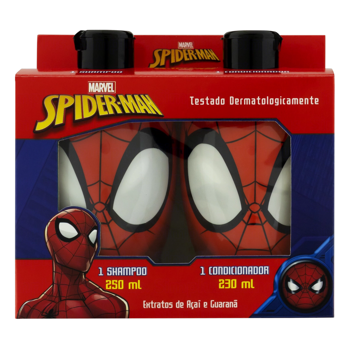 Kit Shampoo 250ml Condicionador 230ml Infantil Spider Man Nutriex Marcas