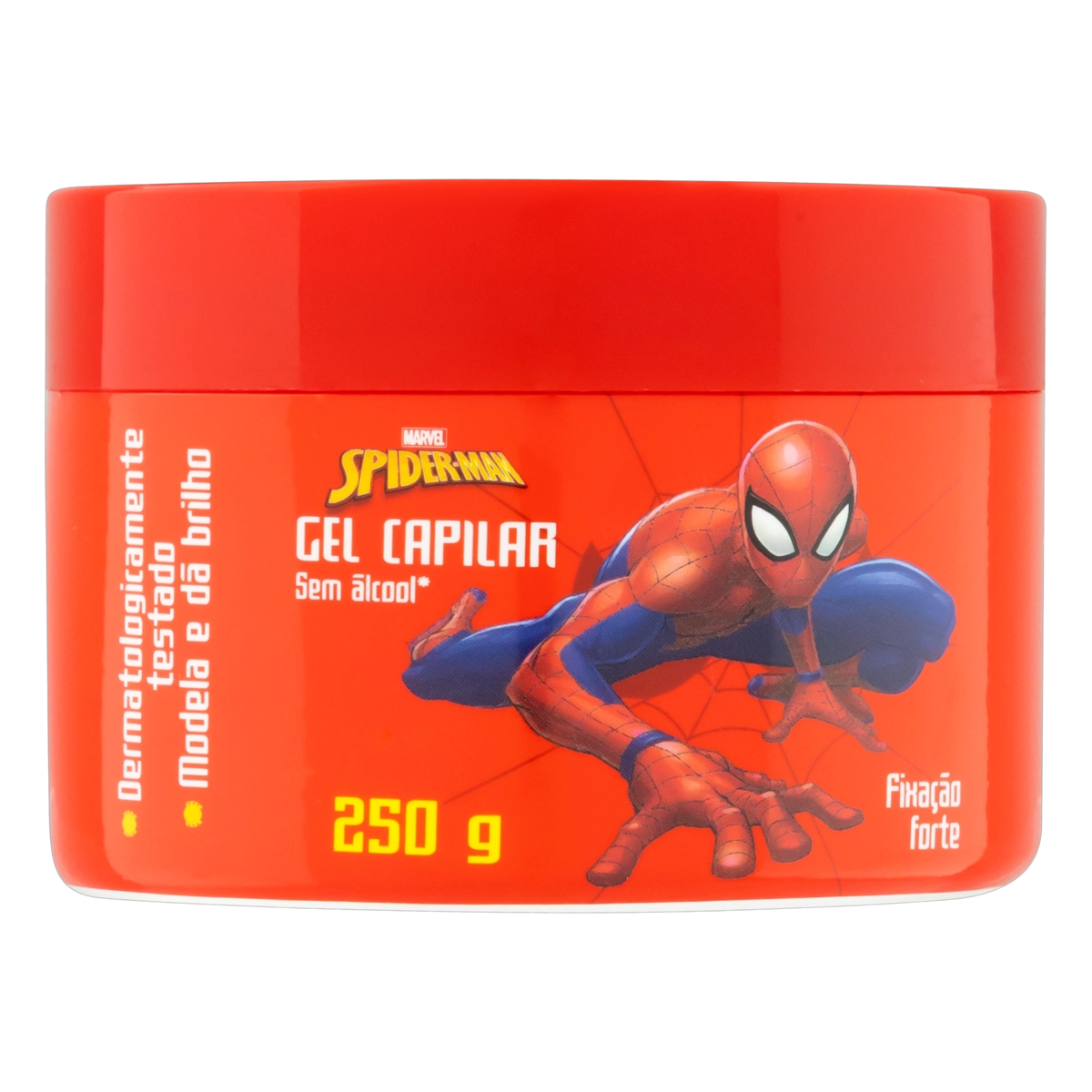 Gel Fixador Infantil Forte Spider Man Nutriex Marcas Pote 250g