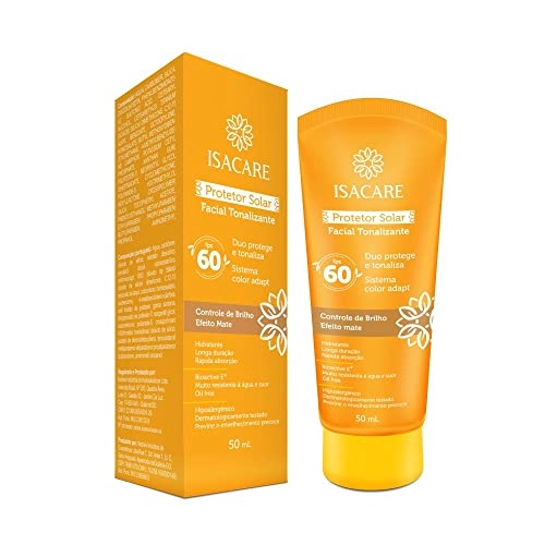 Protetor Solar Facial Tonalizante Fps60 Isacare 50ml
