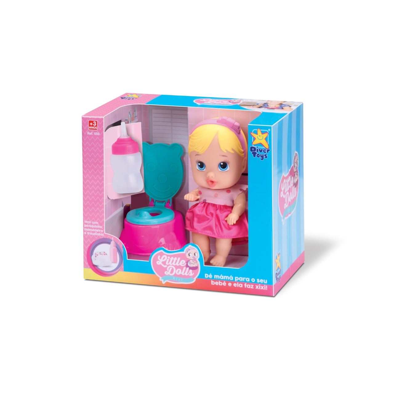 Boneca Little Dolls Faz Xixi1un
