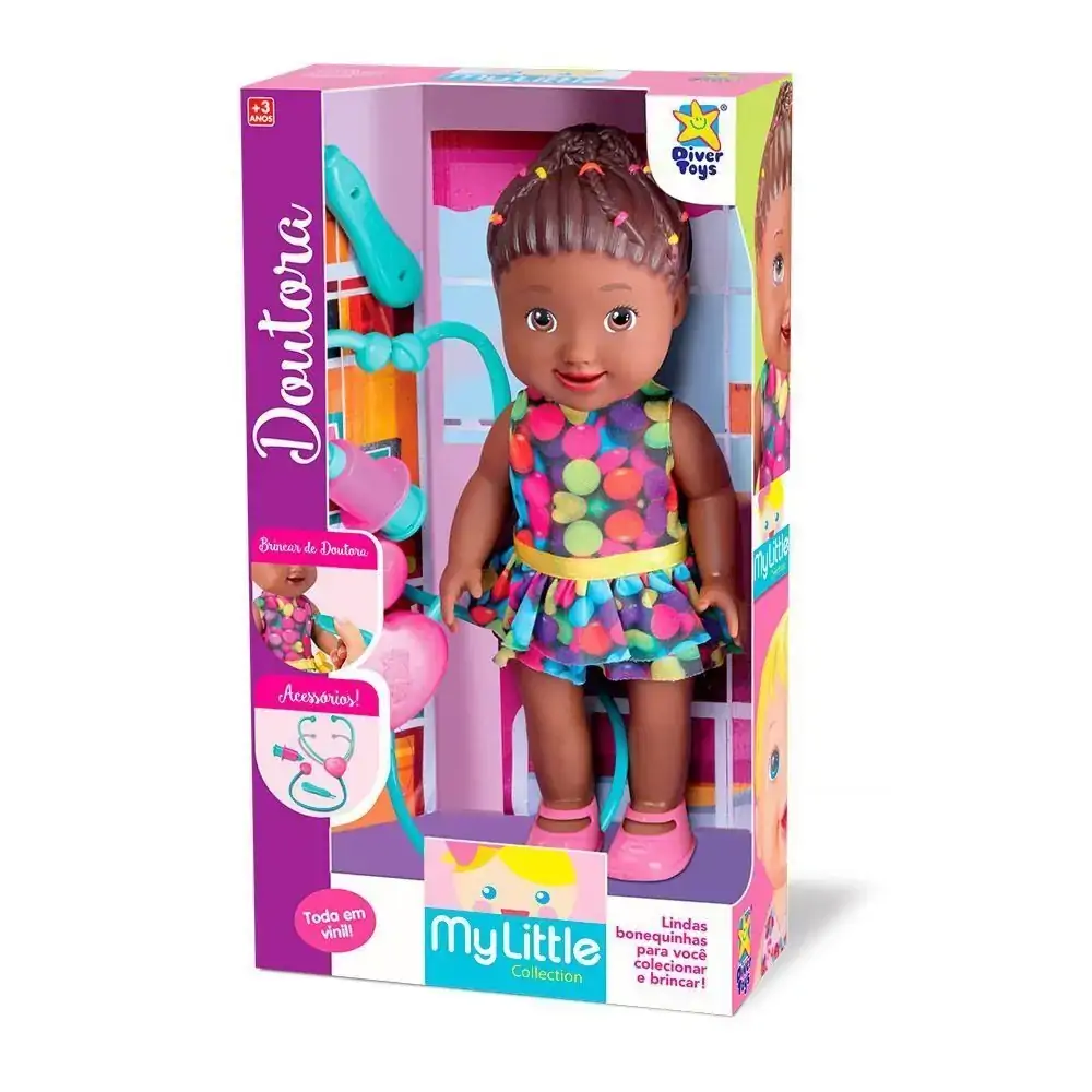 Boneca My Little Col Negra Doutora