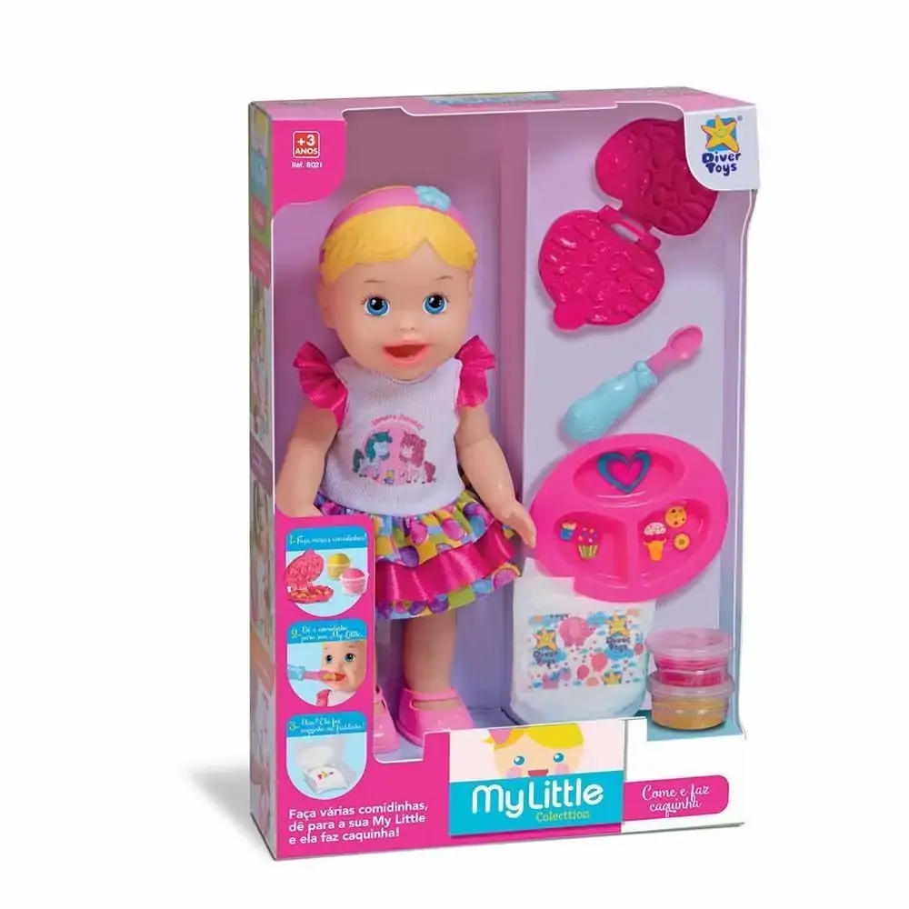 Boneca My Little Collection - Come e Faz Caquinha - Divertoys