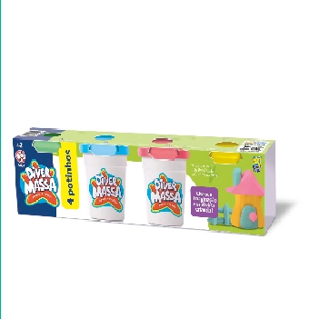 Kit Com 04 Potinhos Diver Massa
