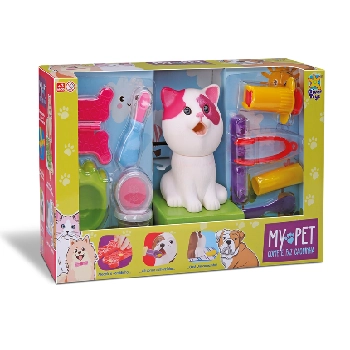 Brinquedo Divertoys My Pet Gato Come E Faz Ca