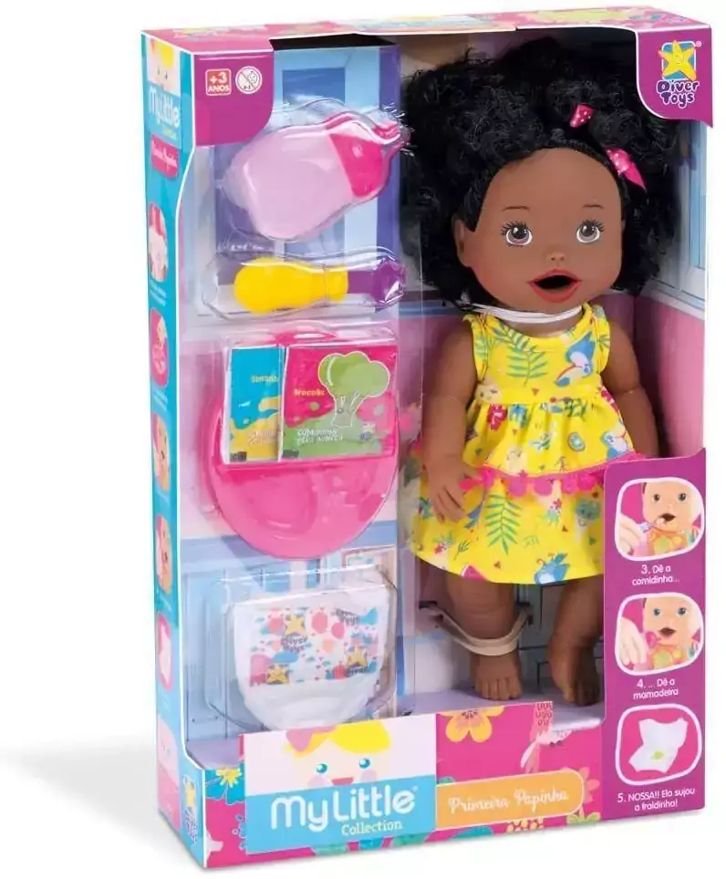 Boneca My Little Collection Primeira Papinha 8107 Diver Toys