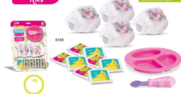 Kit 1a Papinha Acessorios Para Bonecas 8108