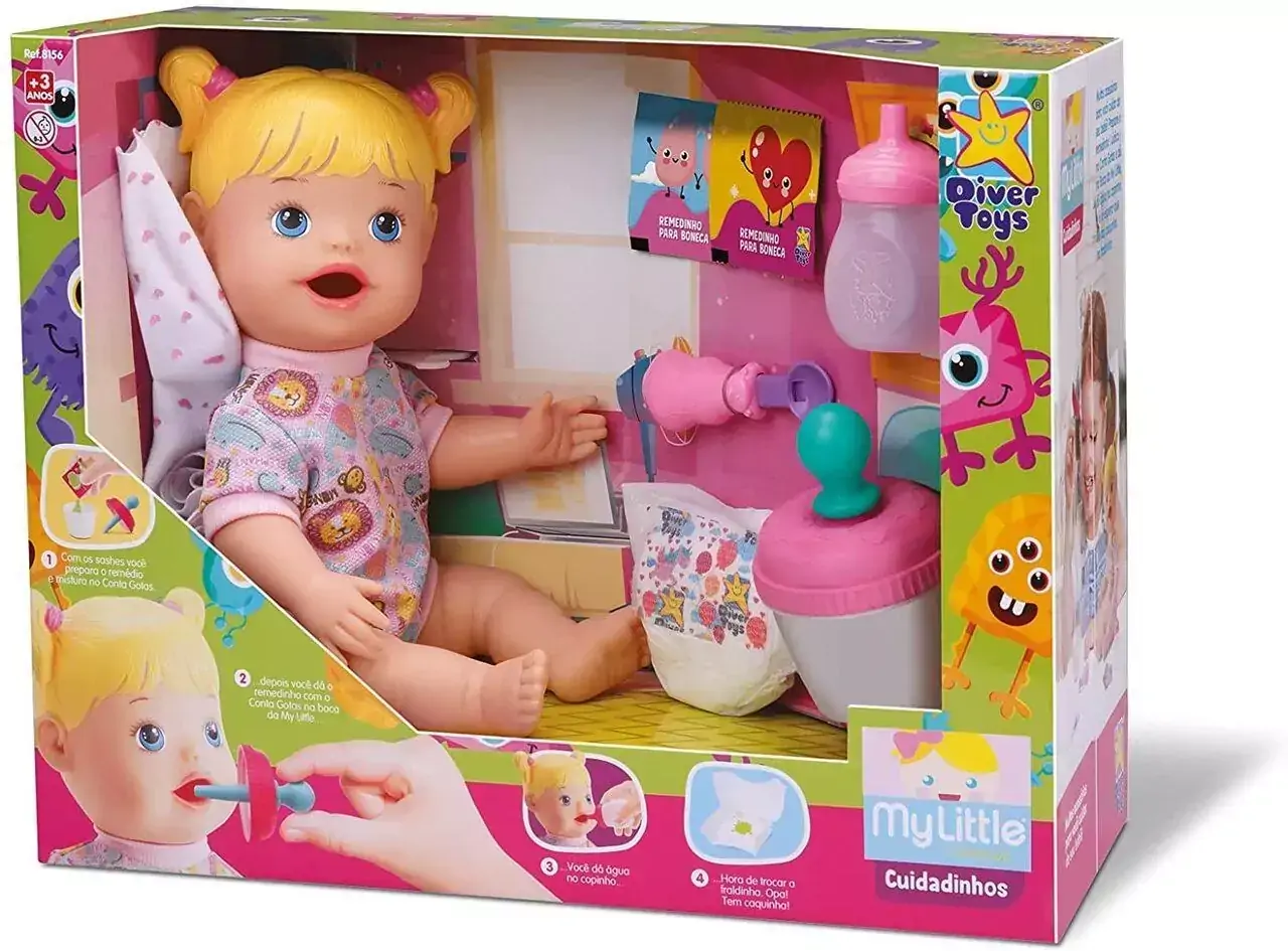 Boneca My Little Collection Cuidadinhos 8156 Diver Toys