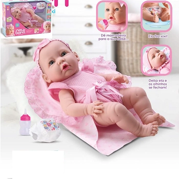 Boneca New Born Mini Body 8212 Divertoys