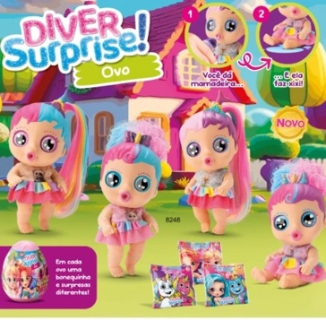 Boneca Diver Surprise Ovo Display