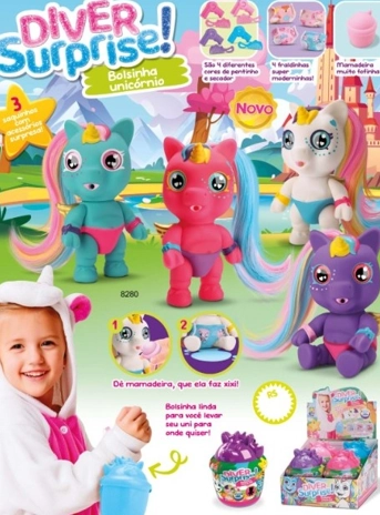 Diver Surprise Bolsinha Unicornio Display