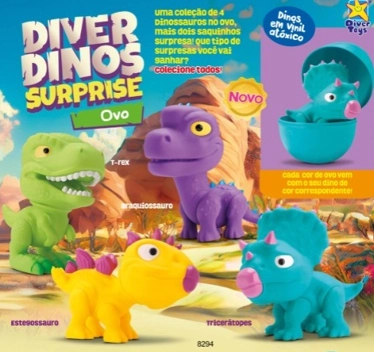 Dinossauro Diver Dinos Surprise Display