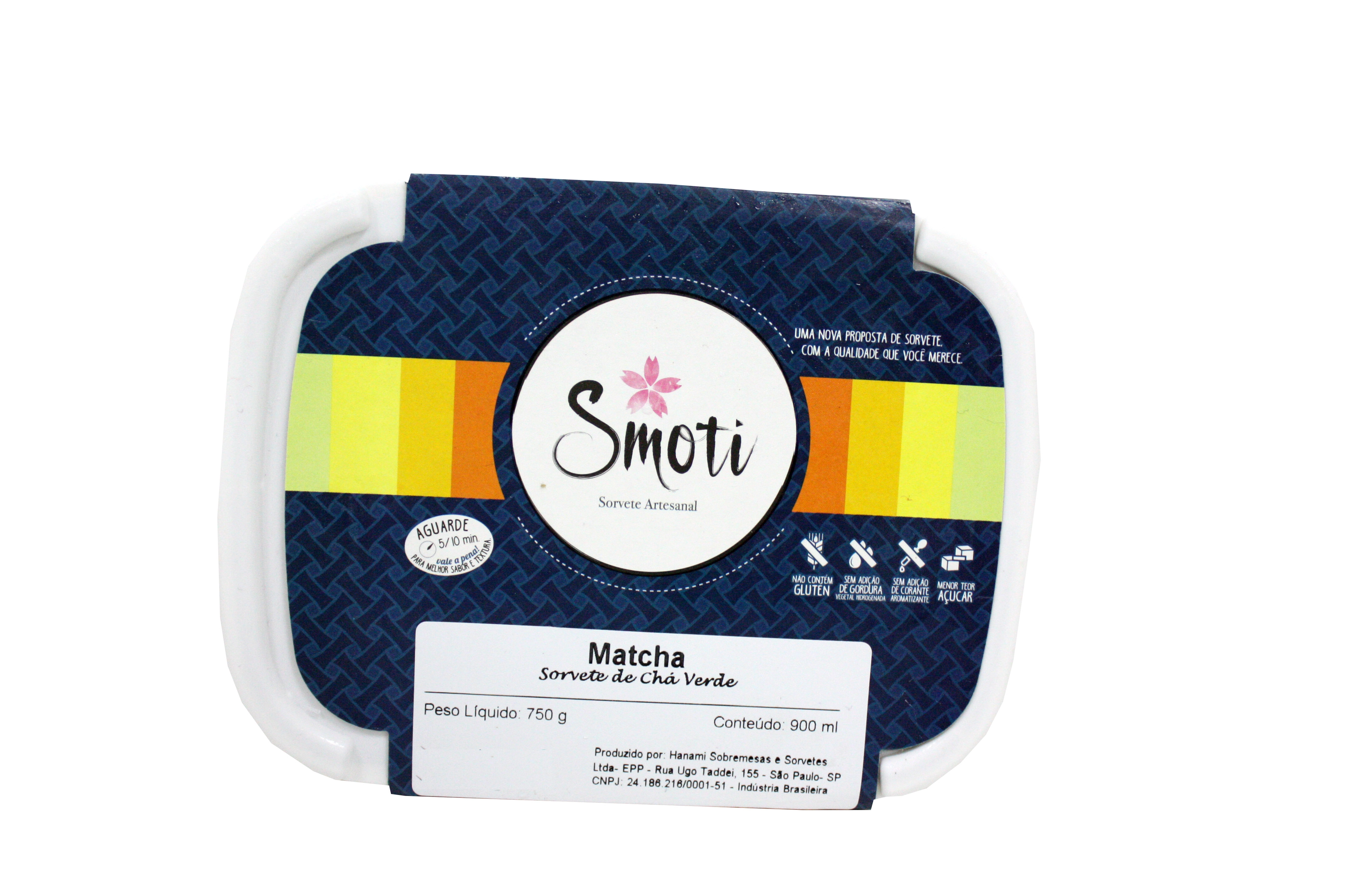 Sorvete De Matcha 900ml Hanami