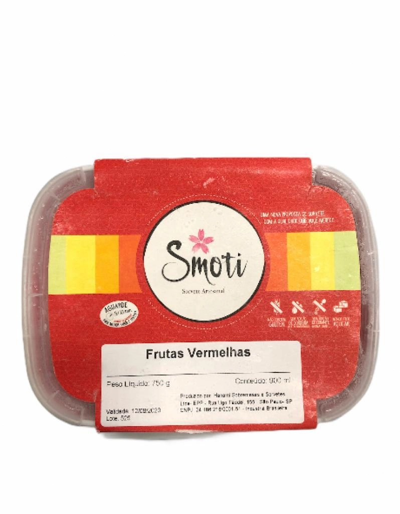 Sorvete Hanami 900ml Frutas Vermelhas