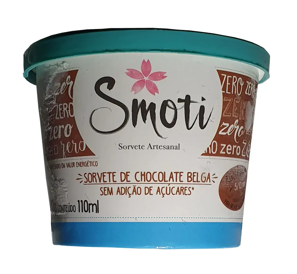Sorvete Smoti 110ml Chocolate Belga Zero