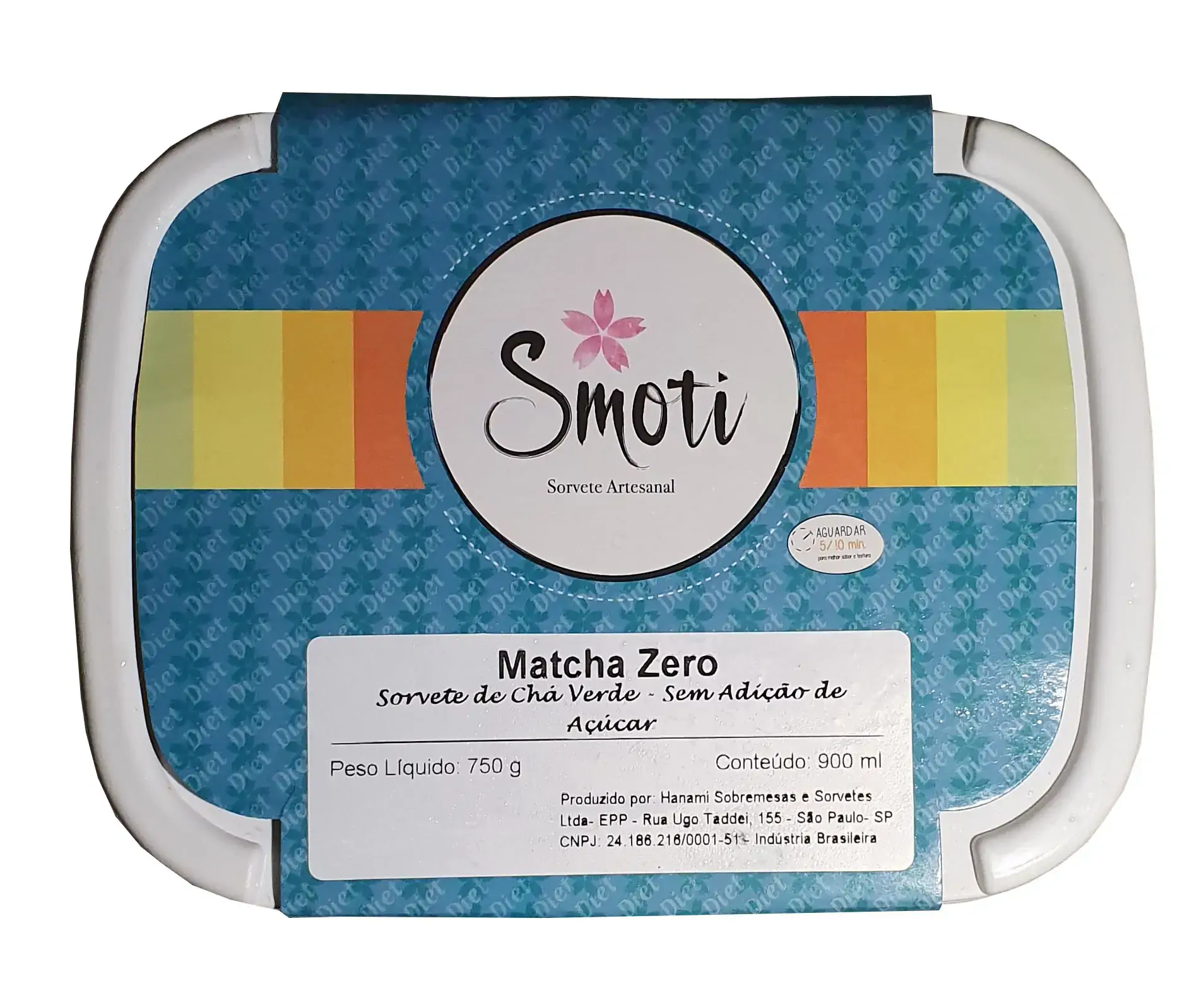 Sorvete Smoti 900ml Chocolate Belga Zero