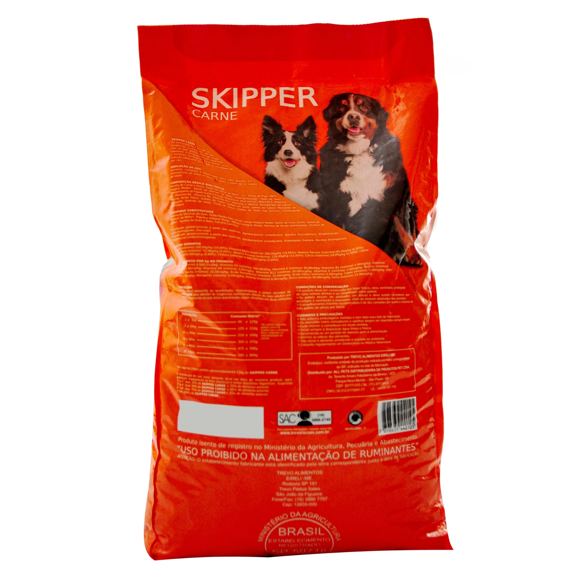 Ração para Cachorros Adultos Le Pets Skipper Carne 5,5kg