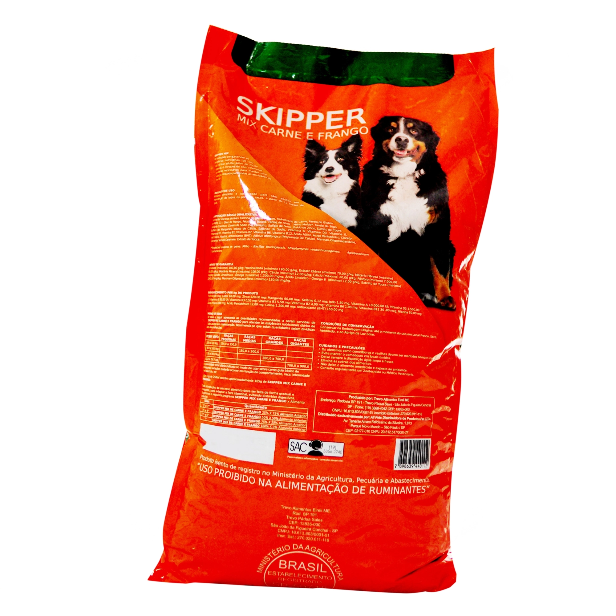 Ração para Cachorros Le Pets Skipper Cães Adultos Mix 5,5kg