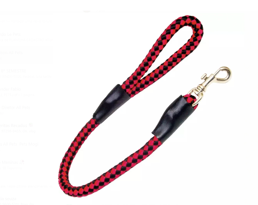 Guia Mosquetao Rolica Le Pets 1m C/10mm