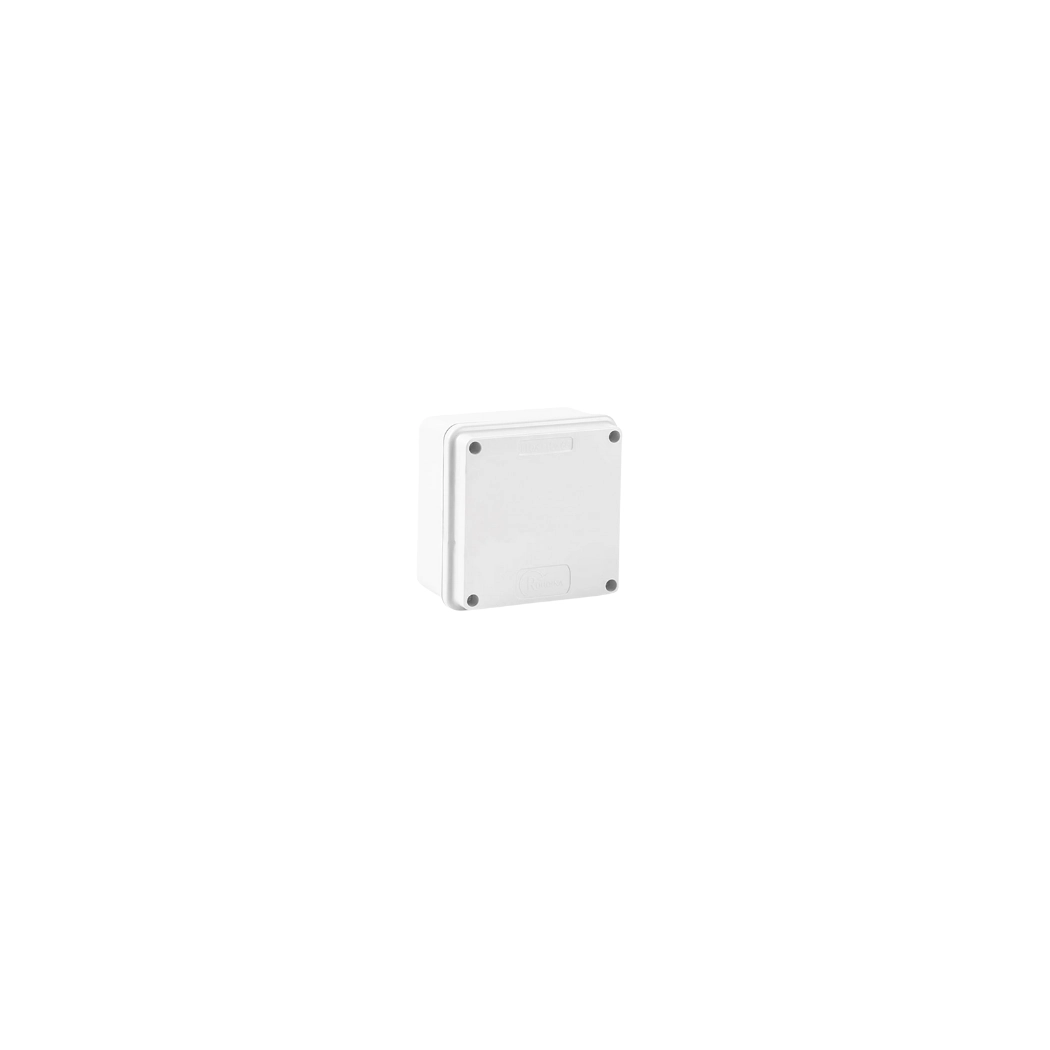 Caixa De Passagem Ou Derivação Rohdbox 110x110x60mm Branca Econômica Tampa Opaca Ip66 - Rohdina
