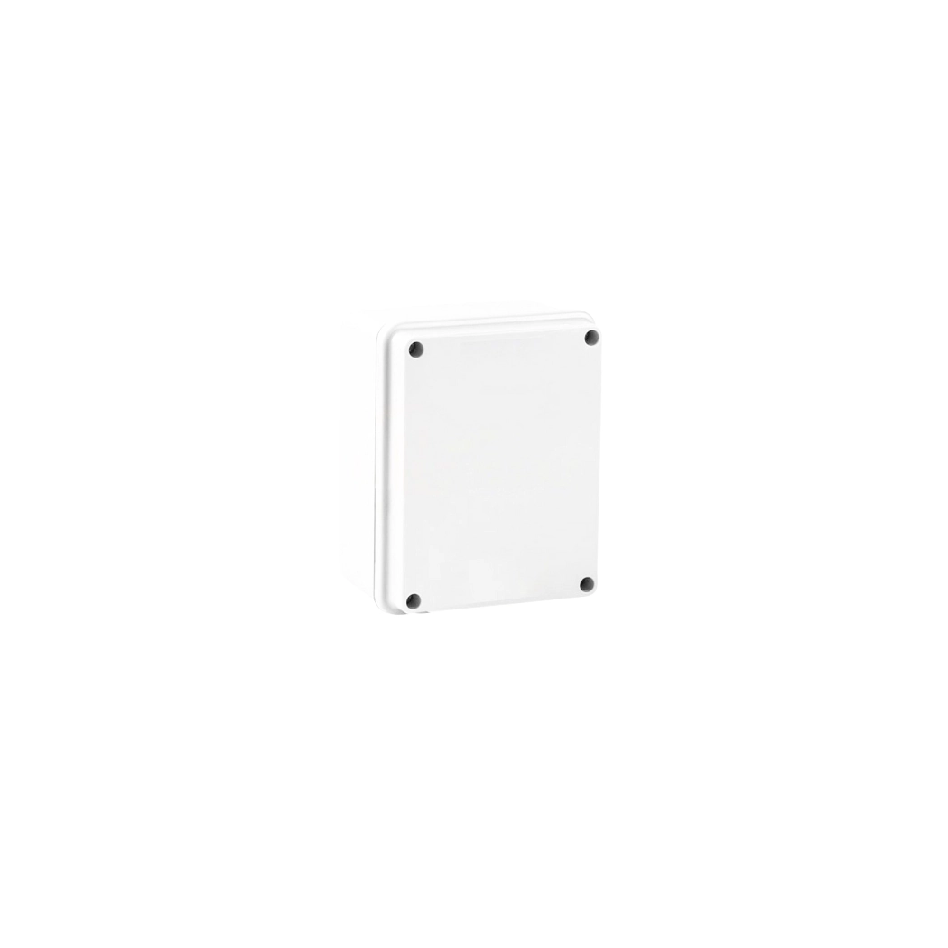 Caixa De Passagem Ou Derivação Rohdbox 160x120x80mm Branca Econômica Tampa Opaca Ip66 - Rohdina