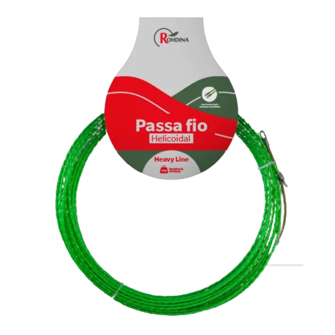 Passa Fio Helicoidal Linha Pesada 30 Metros