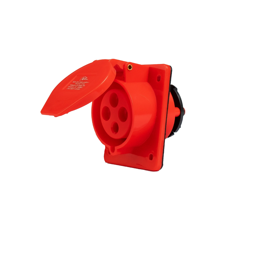 Tomada Embutir Industrial 3p+t 32a 6h 380v Vermelho