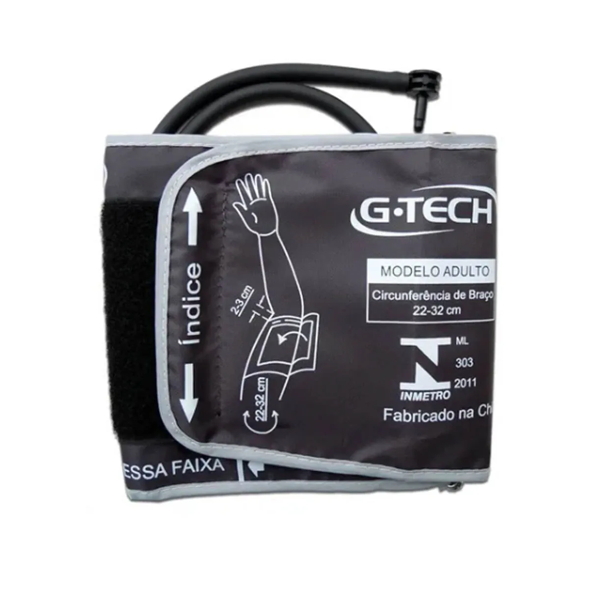 Braçadeira Aparelho Pressão Digital G-Tech LA250 23-43cm