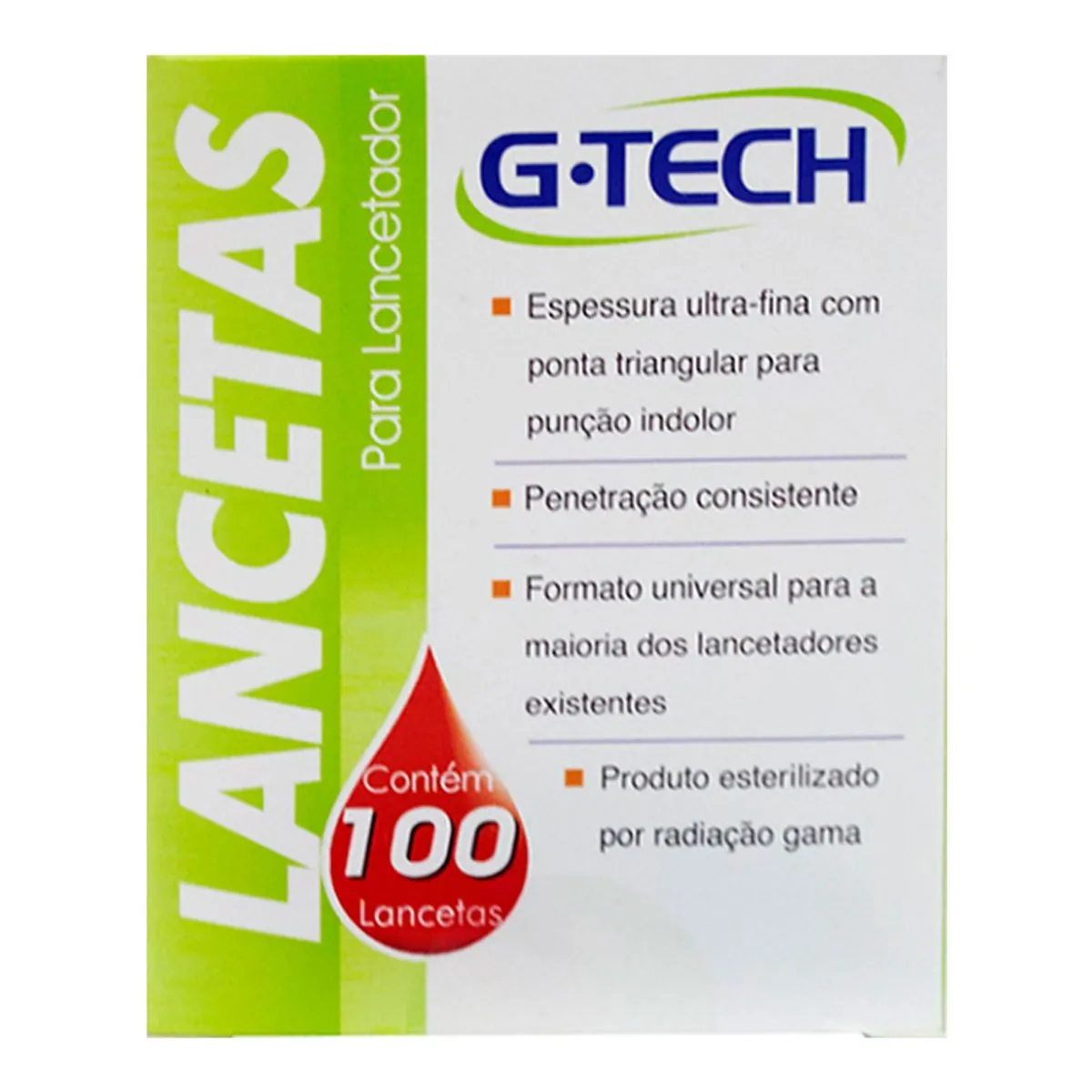 Lancetas G.tech 28g 100un