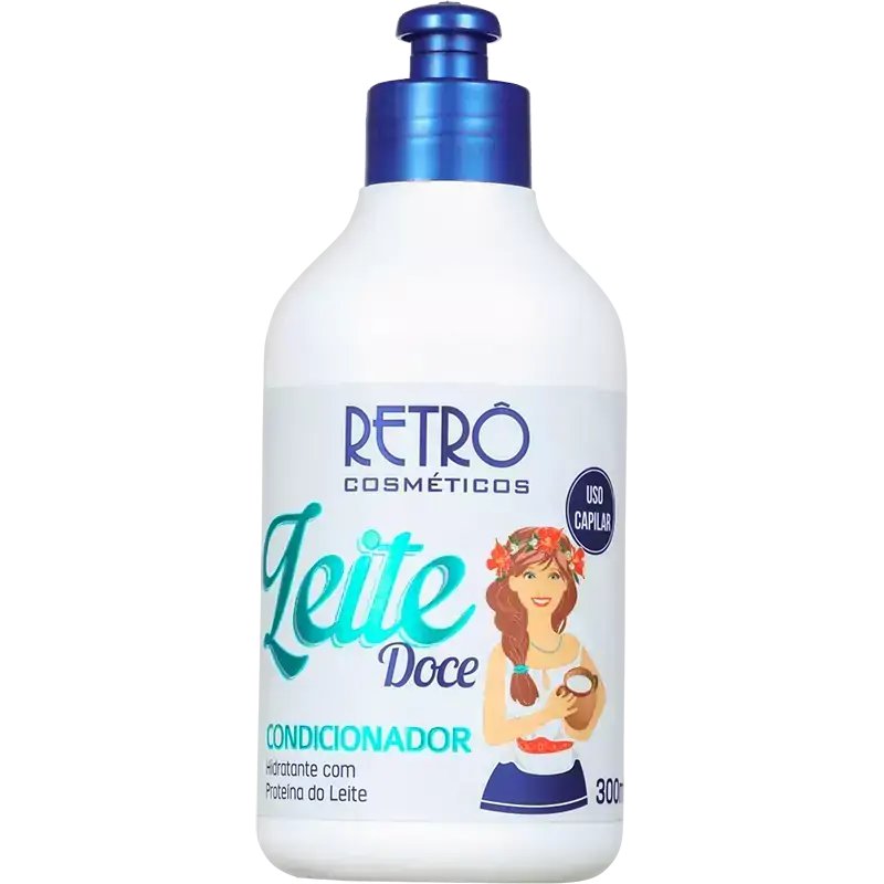 Retrô Cosméticos Leite Doce - Condicionador Hidratante Proteína do Leite 300ml