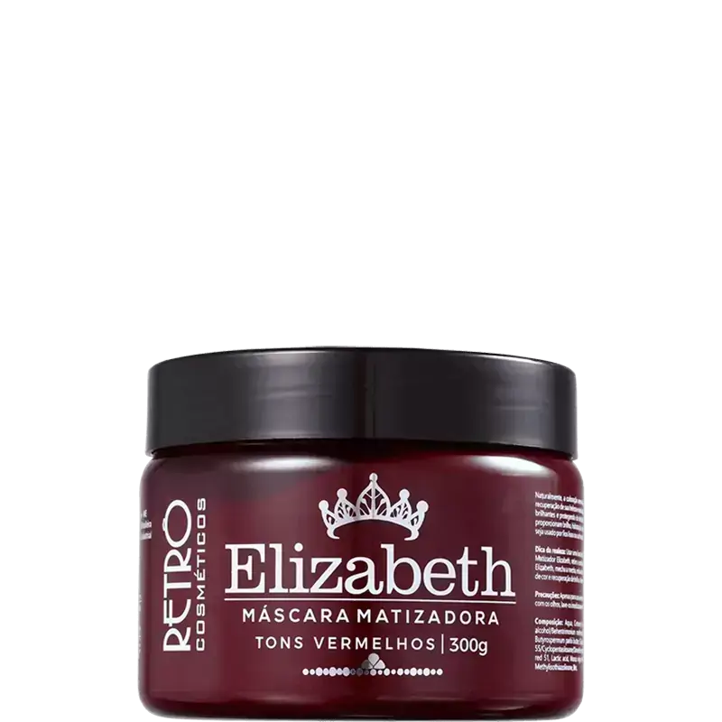 Retrô Cosméticos Red Elisabeth - Máscara Matizadora Tons Vermelhos 300g