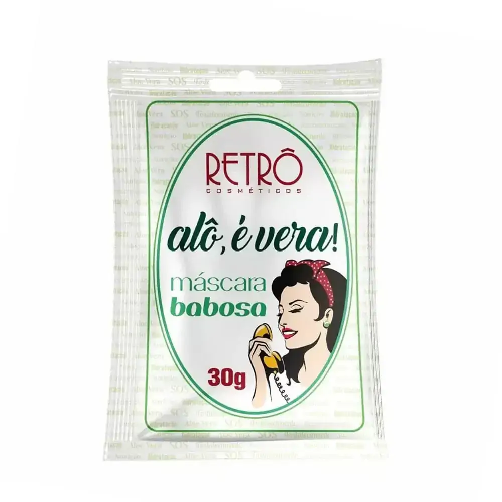 Sache Retro Cosméticos Aloe E Vera Babosa Mascara 20x30g