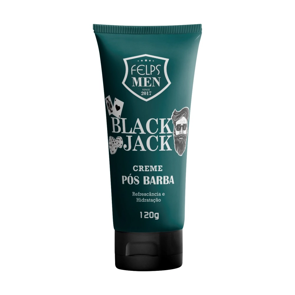 Pos Barba Felps Men Black Jack Pos Barba Creme 120g