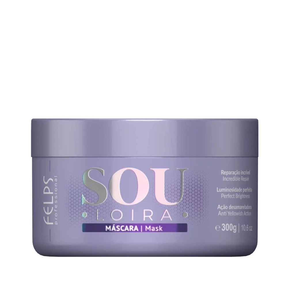 Felps Professional Sou Loira - Máscara de Reparação Matizadora 300g