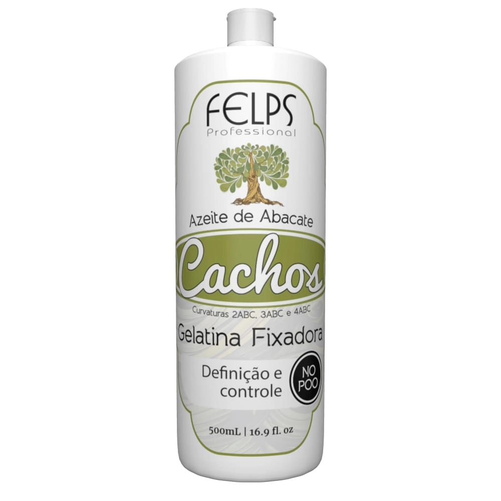 Felps Professional Cachos - Gelatina Fixadora Azeite de Abacate 500g