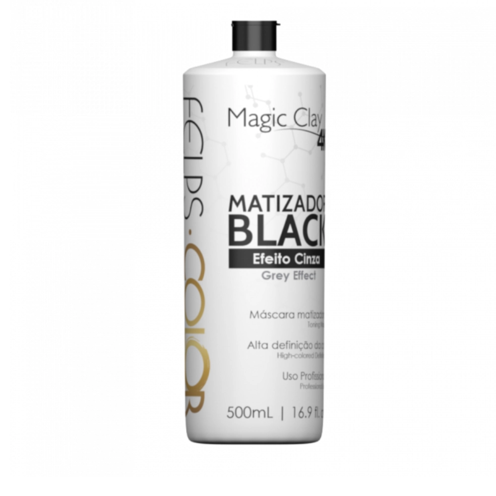 Matizador/mascara Tonalizante Felps Black 4k Efeito Cinza 500ml