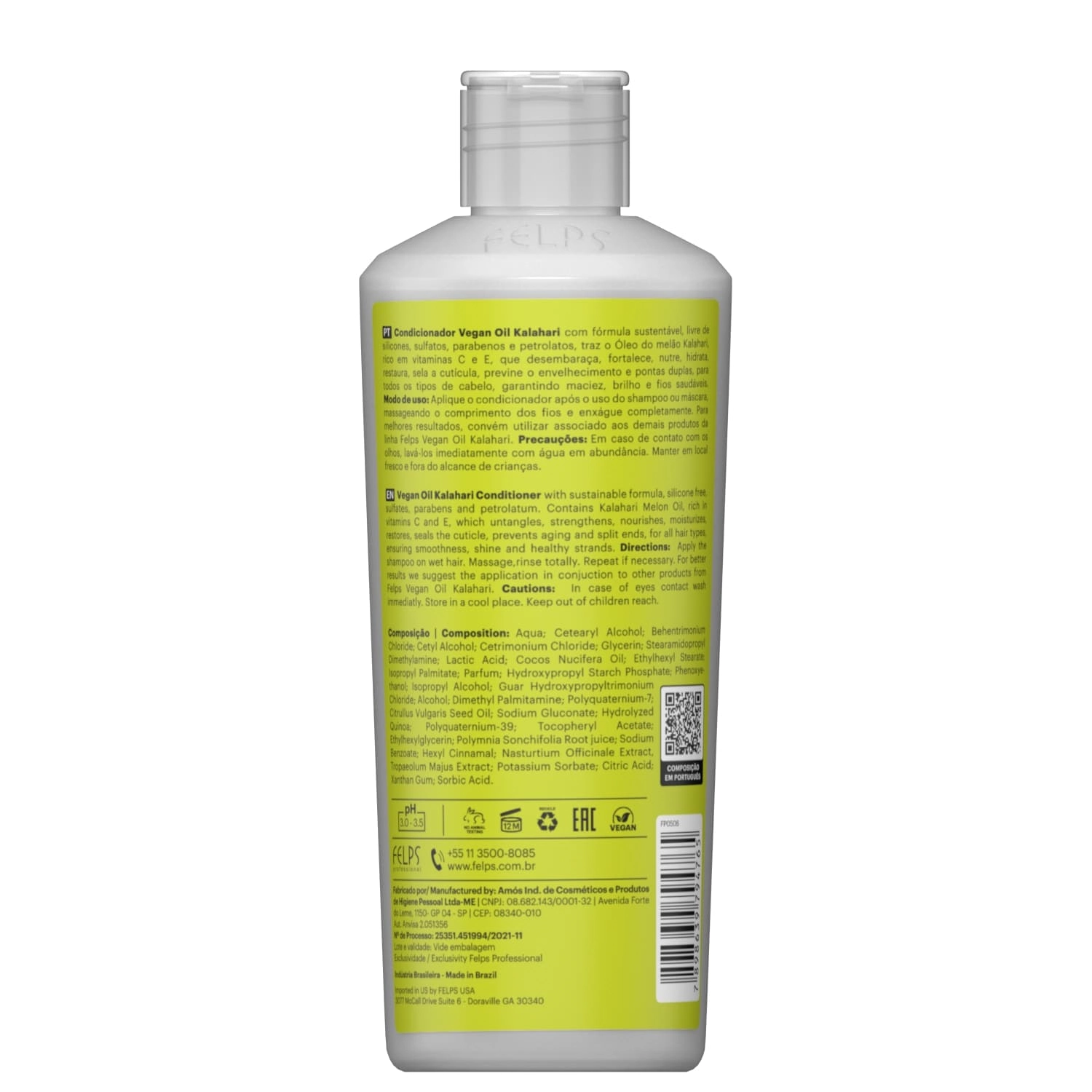 Condicionador Felps Vegan Oil Kalahari 300ml