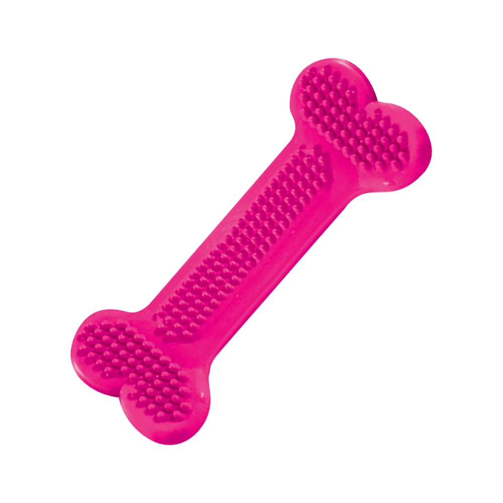Osso Massageador Dental Flex Med 15,5cm Rosa