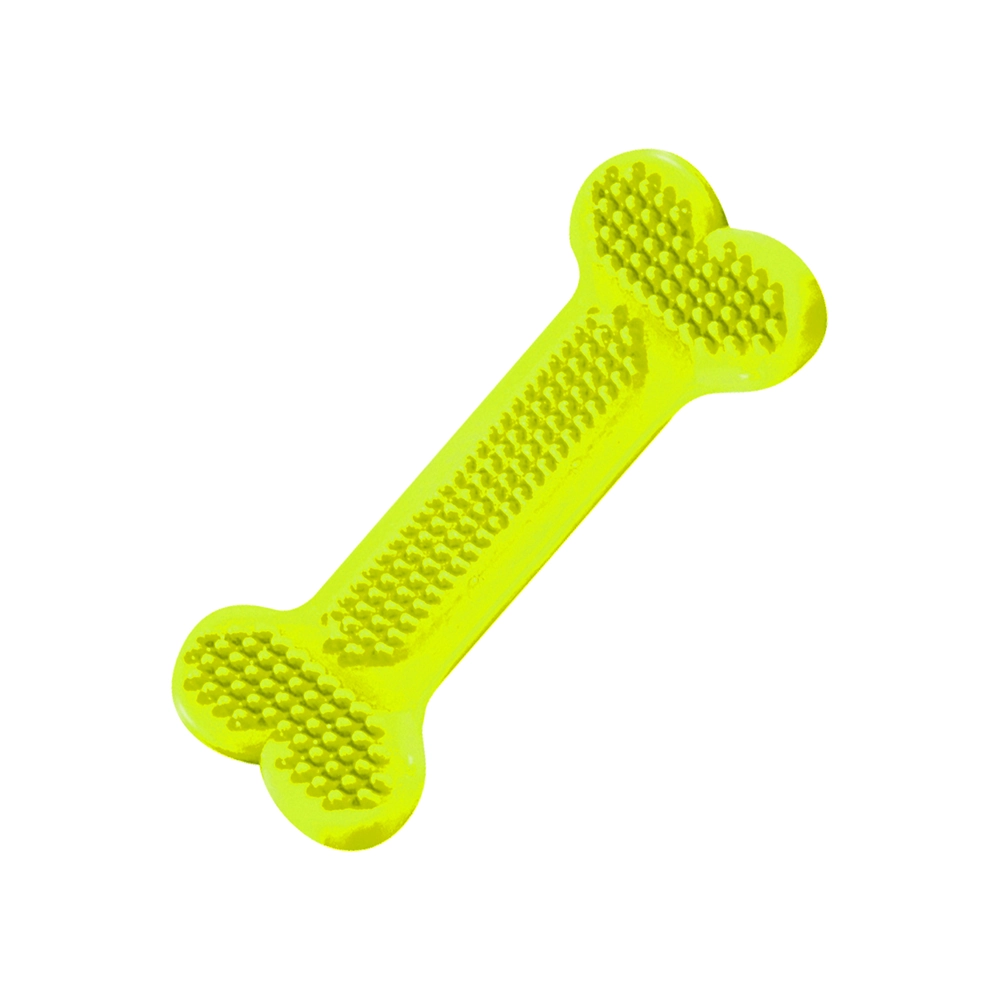 Brinquedo Pet Injet Osso Massag Dental Flex Gg 22cm Amarelo