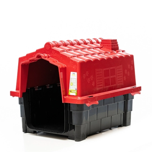 Pet Casa Eco Colors Dog House N3 Vermela Pet Injet Un