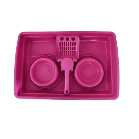 Kit Gato Pop 4x1 Rosa Injet Pet