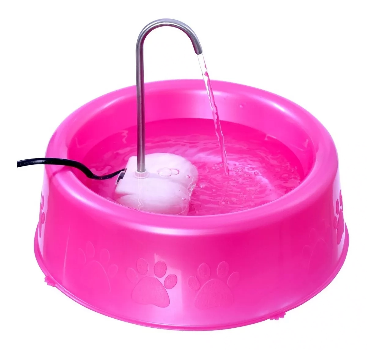 Fonte Acqua 110v Rosa Para Gatos Pet Injet 1900ml