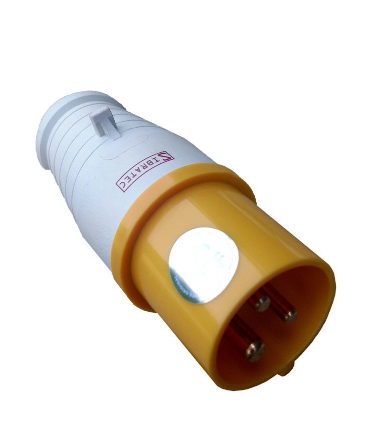 Plugue Pendente Industrial 127vca Amarelo 32a 4h 3p+t
