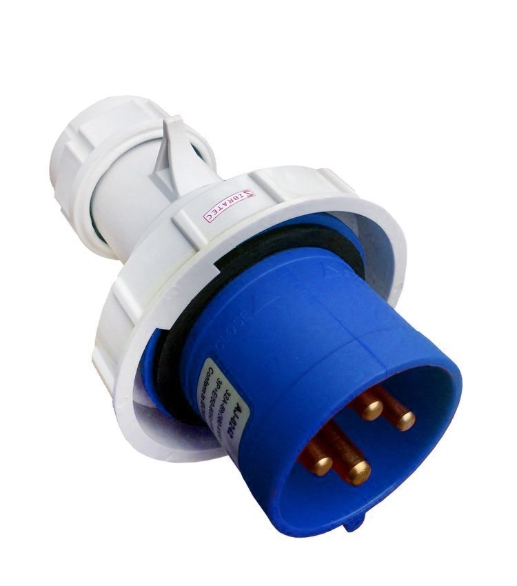 Plugue Pendente Industrial 220vca Azul 32a 9h 3p+t Ip67