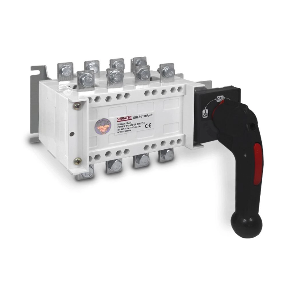 Chave De Transferência Manual | Rede/gerador | 3 Posições | Sem Carga | Tetrapolar | Sglz4 160a