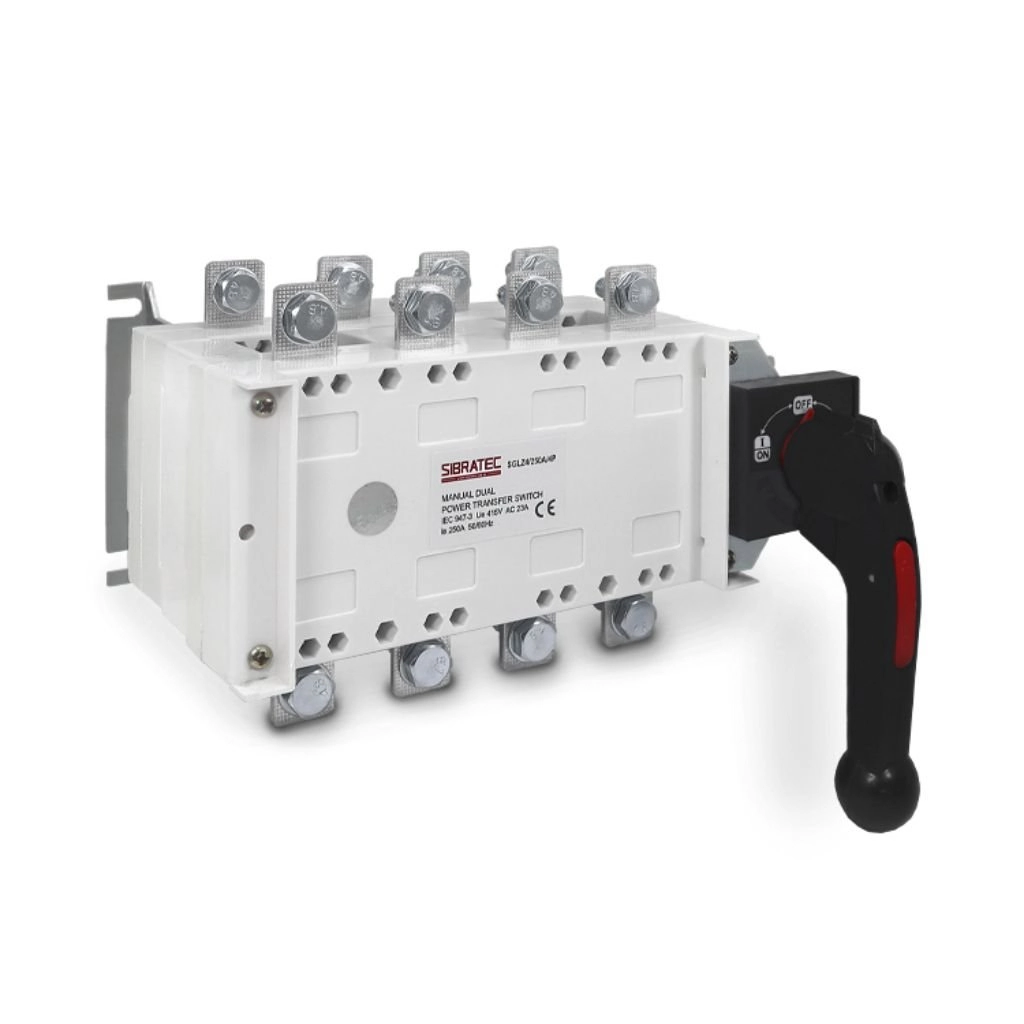 Chave De Transferência Manual | Rede/gerador | 3 Posições | Sem Carga | Tetrapolar | Sglz4 250a