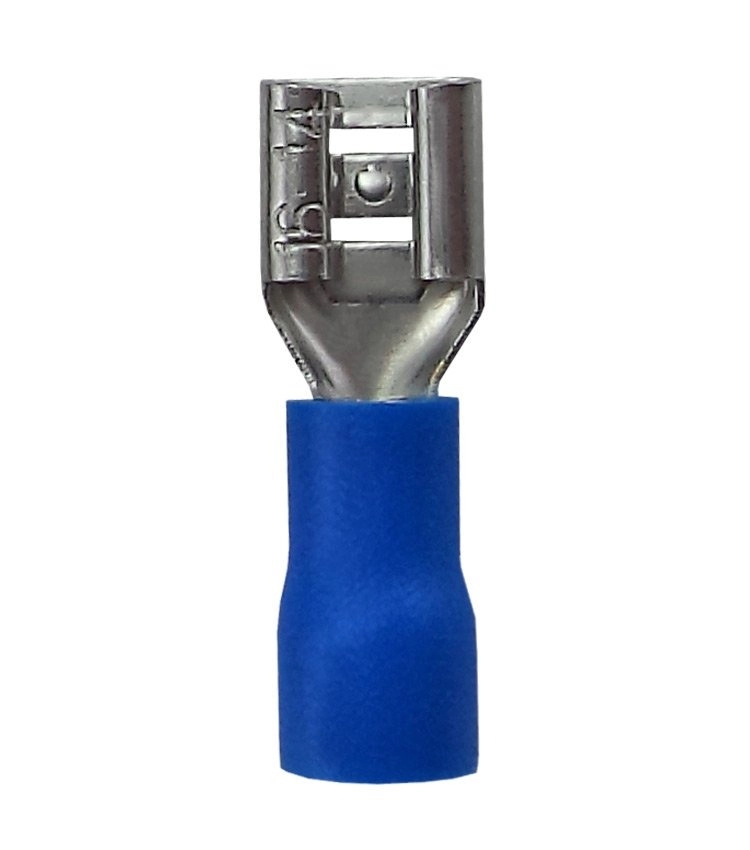 Terminal Cobre Femea 1.5 A 2.5mm Pre Isol Azul Sibratec